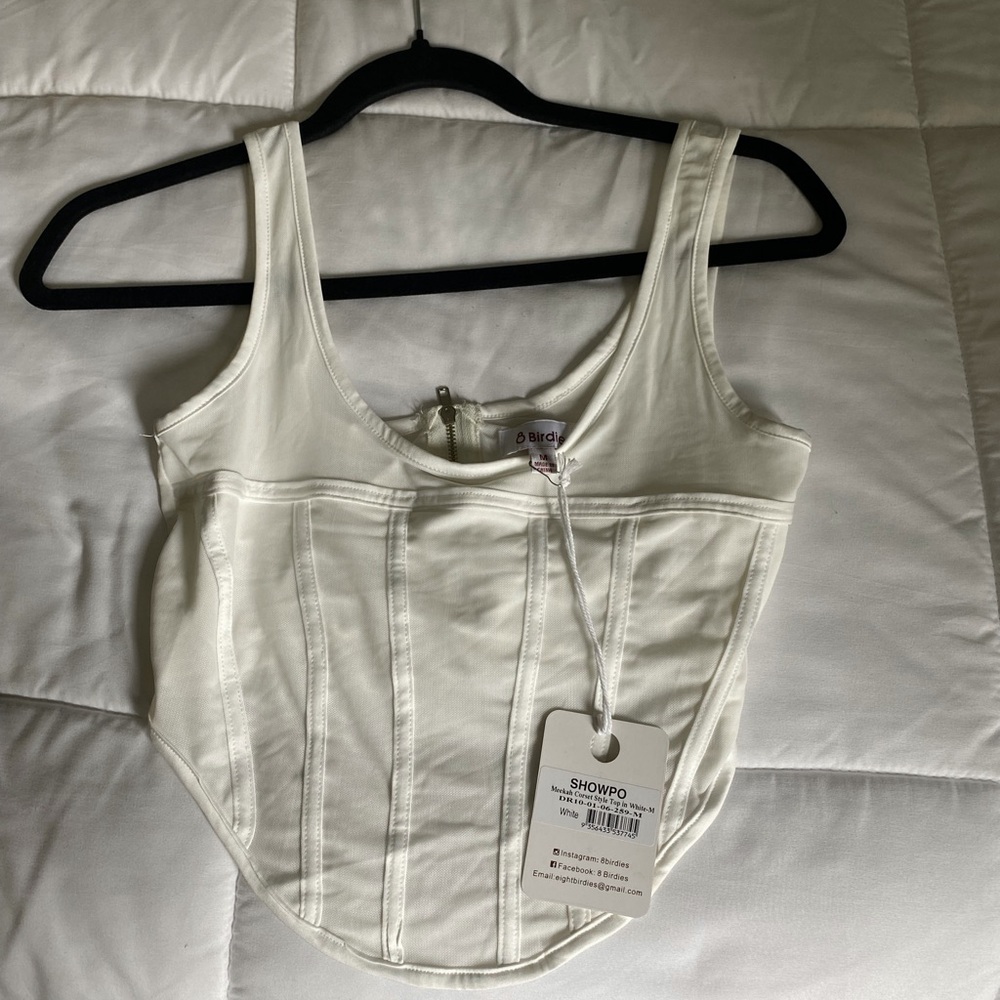 Showpo - Meekah Top - Mesh Corset Top - NWT